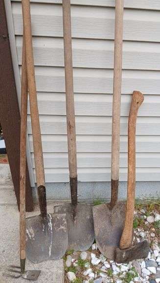 Shovels, Weeding Tool and Axe