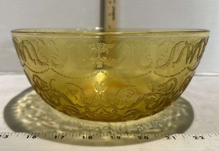Amber Colored Depression glass bowl