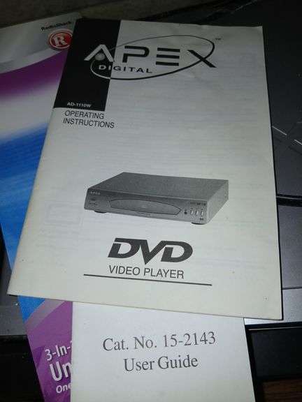 General Electric Console TV, Apex DVD Player & VHS Player- all have power
