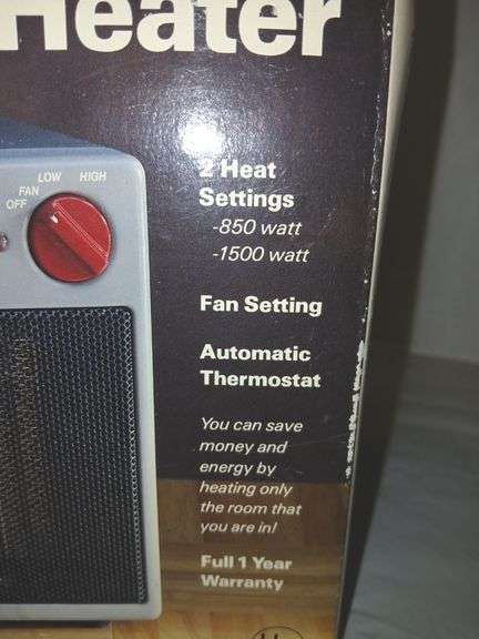 1500 Watt Ceramic Heater - Has Power