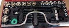 Stack-On 9”x19”x9” Toolbox + Contents & Amash Socket Wrench Set