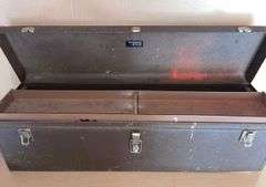 Kennedy 32”x10”x9” Tool Box w/ Tool Shelf & Contents