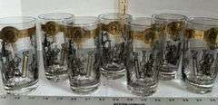 Seven Glasses From the 1959 American Electroplaters Society 5th Annual Finishing Expo in Detroit