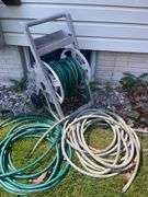 Suncast Hose Reel w/ Three Hoses