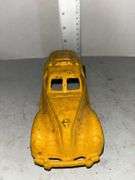 Cast Iron Yellow Taxi & Cast Iron Yellow Coca Cola Delivery Truck Car