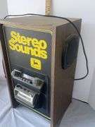 Stereo Sounds John Deere Radio/8-Track Player- works! (21” tall, 12” wide & 10” deep)
