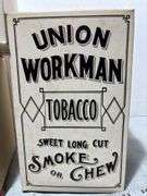 Peaches, Reek, Pep, Union Workman Tobacco Advertisement Boxes & Velvet Tobacco Tin