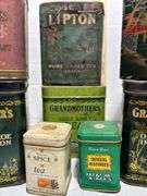 Assortment of Vintage Tea Tins