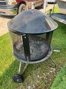 Whalen Wheeled Fire Pit (47”T,34”W, 37”L)
