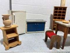 Assortment of Dollhouse Furniture