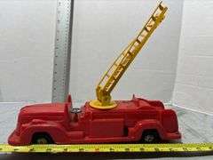 Marx Fire Trucks, Bulldozer, Playart Toy Fire Truck & Other Toys