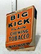 Big Kick Plain Chewing Tobacco Cardboard Advertising Sign