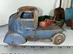 1950’s Press Steel Truck, American Flyer 629 Cattle Car, Press Steel Toy Shovel & Other Toys