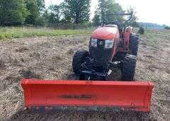 2017 Kabota L6060 3-Point & PTO Tractor w/ Front Hydraulic Push 86” Blade