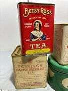 Betsy Ross, Ross, May Fair, Twinings Tea Tins
