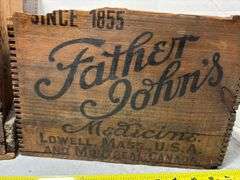 Father John’s & Barrett Varnish Co. Wooden Shipping Crates