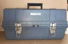 Stack-On 9”x19”x9” Toolbox + Contents & Amash Socket Wrench Set