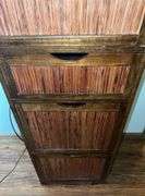 Unique Five Drawer Bamboo Dresser (50.5”T,18”W,15.5”D)