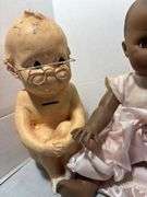 1966 Chalkware Kewpie Piggy Bank & Other Baby Dolls