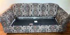 Simmons Hide-A-Bed Sofa (32”T,86”L,37”D)