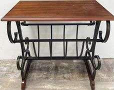 24" x 24"x 14" End Table & 28” x 15” x 14” Shelf Unit