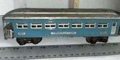 Lionel "O" Gauge No. 1631 Blue Observation Passenger Car & Two No.1630 Passenger Cars