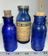 Bromo-Seltzer Bottles & Glass Phillips' Milk of Magnesia Bottle