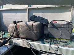 1995 18’ Tahoe Alpine Pontoon Boat w/ Mercury 50 HP 2 Cycle/Oil Injected Motor & Bunk Trailer