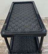 24" x 24"x 14" End Table & 28” x 15” x 14” Shelf Unit