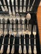 50 Pc. Silver Plated Flatware Set