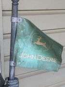 John Deere 33” tall Caddy Lawn Statue w/ John Deere Flag