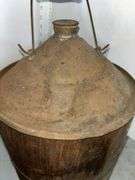 Wooden Kerosene Jug From The Jas. E. Brown Company in Detroit Michigan