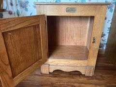 Oak Ice Box (26”T,22”L,16”D)