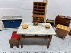 Assortment of Dollhouse Furniture