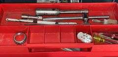 Stack-On 9”x19”x9” Toolbox + Contents & Amash Socket Wrench Set