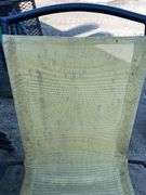 Six Aluminum Yellow Patio Chairs