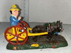 "Bad Accident" Cast Iron Mechanical Bank Reproduction