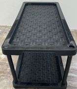 24" x 24"x 14" End Table & 28” x 15” x 14” Shelf Unit