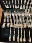 50 Pc. Silver Plated Flatware Set