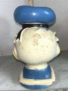 12" Tall Chalkware Kewpie Doll & 1970’s Donald Duck Vinyl Bank