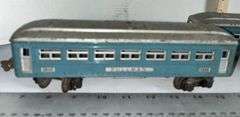 Lionel "O" Gauge No. 1631 Blue Observation Passenger Car & Two No.1630 Passenger Cars