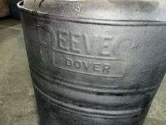 Antique Reeves Dover Tin Stove (27”T,21” L,16”D)