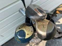 Tour Technology Golf Bag Full of Various Makers Golf Clubs - See Pics