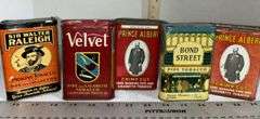 Sir Walter Raleigh, Prince Albert & Other Tobacco Tins