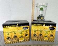 John Deere Glass Tumblers- Set of Eight