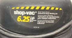 Industrial Shop Vac 6.25 Peak HP Max, Has Power When Plugged In