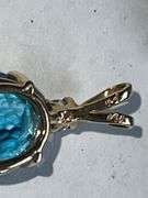 Marked 14K Blue Topaz Jewelry Set
