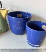Planters, Solar Outdoor Light & Metal Ladybug Pitcher - Sherwood Auctions