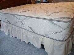 Queen Size Bed with Capitol Bedding, Firm & Soft  Mattress
