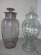 Collection of Glass Apothecary  & Candy Jars